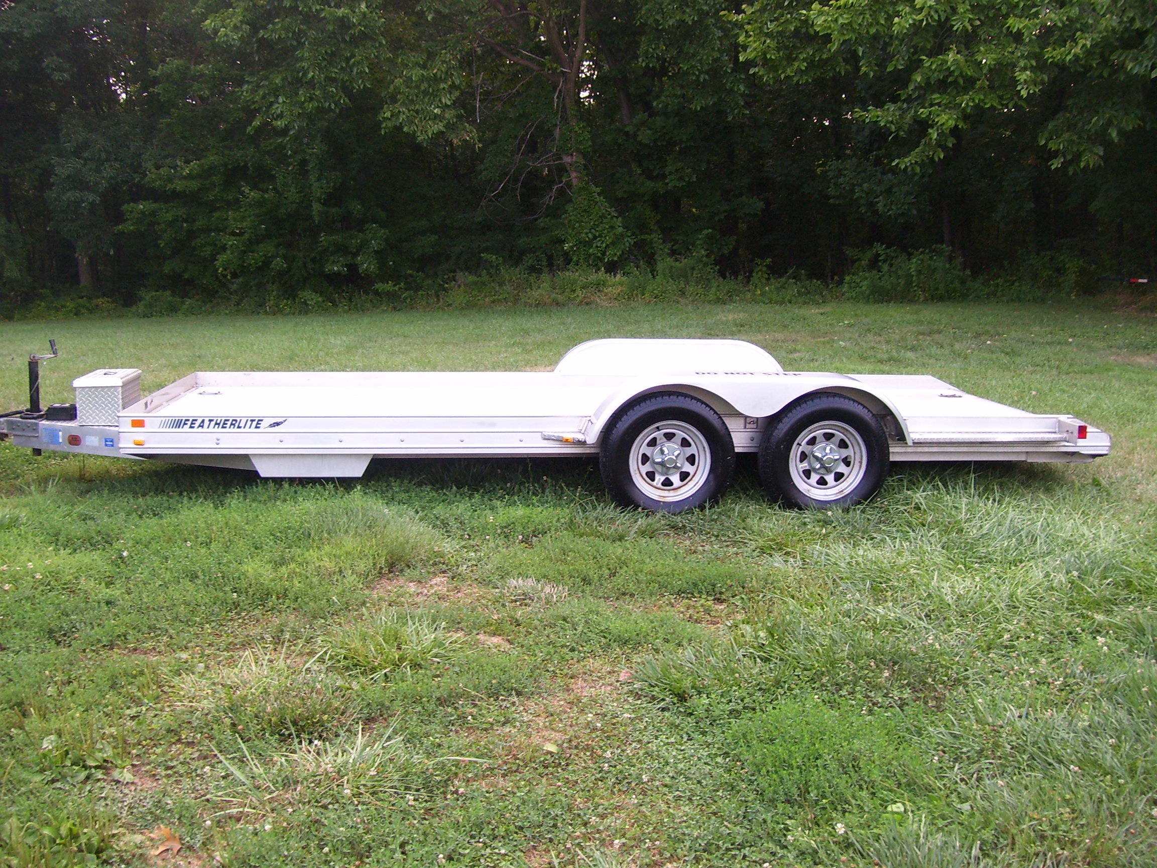 2001 Featherlite aluminum open car trailer Ford Mustang